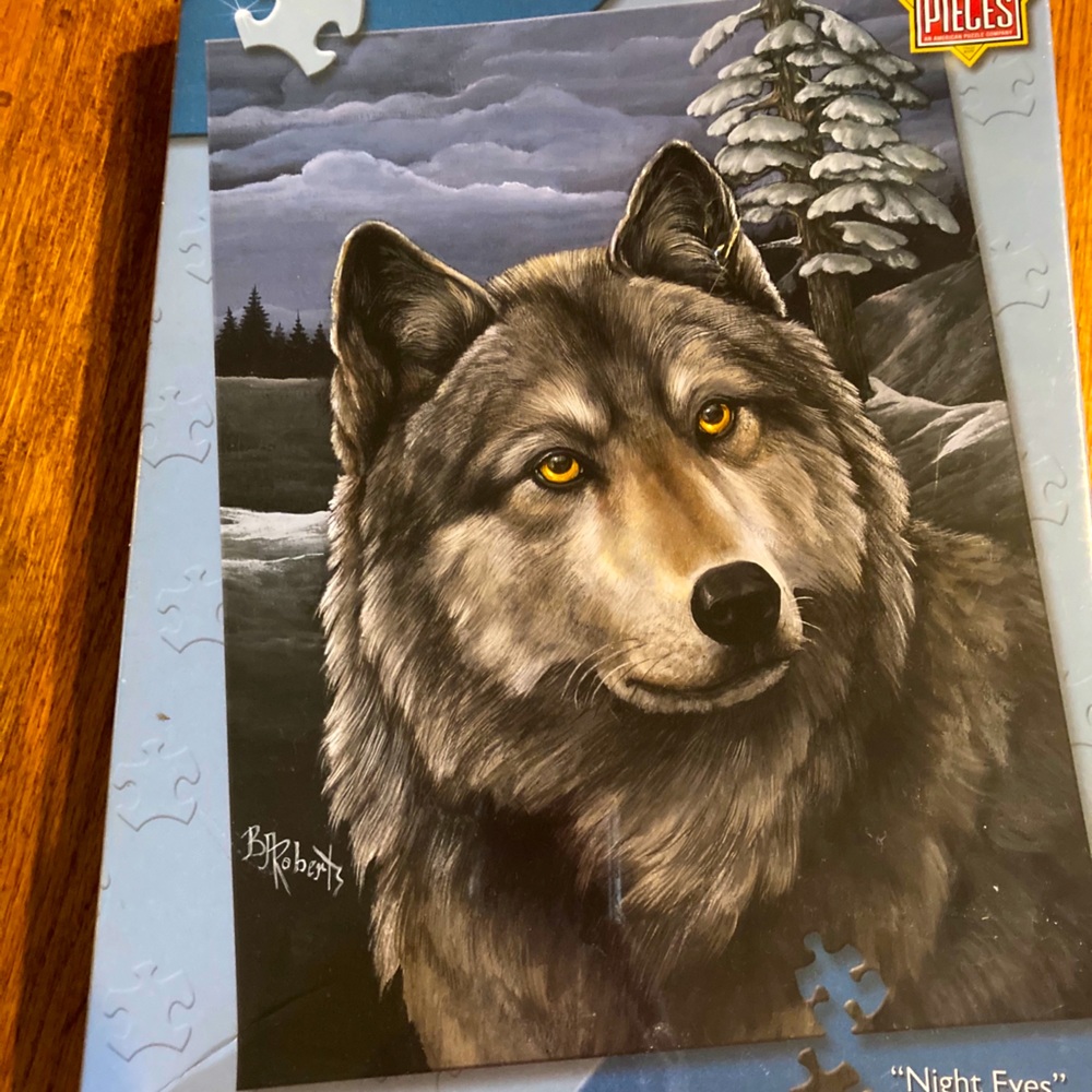 New in box puzzle 550 pieces Night Eyes